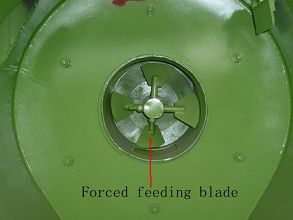 Forced feeding blade