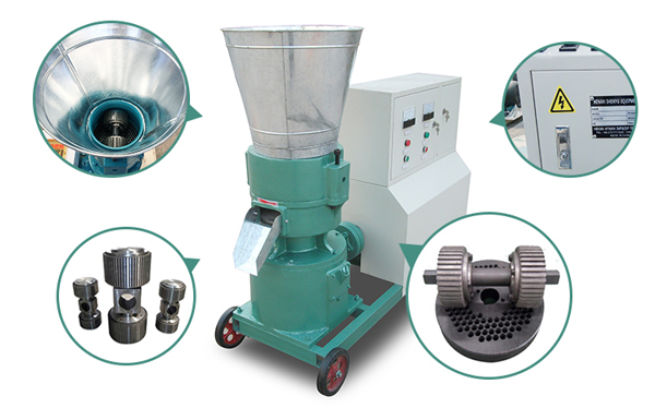 components of flat die pellet machines